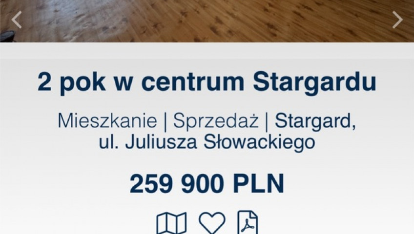 Mieszkanie Sprzedaż Stargard Juliusza Słowackiego